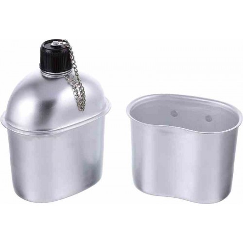 Cantimplora Aluminio + Marmita 1 Litro