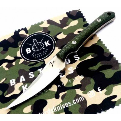 Bastards Xerxes Green Canvas Micarta