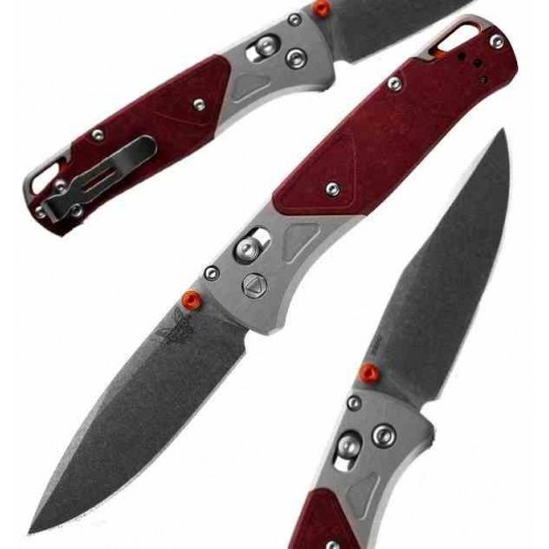 Benchmade Bugout Grey Redstone Aluminium 535-09