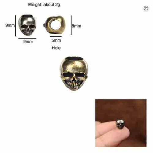 Skull Lanyard Gold Mini 1112