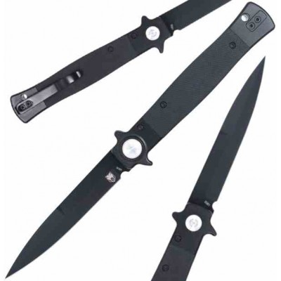 Cobratec Stiletto Button Lock Blk/blk cbtstblbkbk