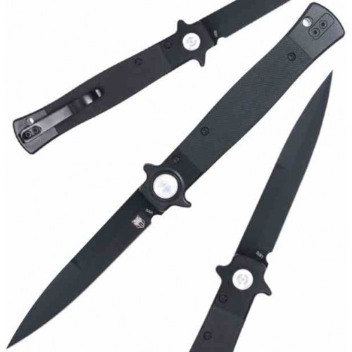 Cobratec Stiletto Button Lock Blk/blk cbtstblbkbk