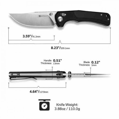 Sencut Slybolt Black s250011