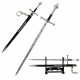 Mini Anduril Sword + Sheath + Support A11792