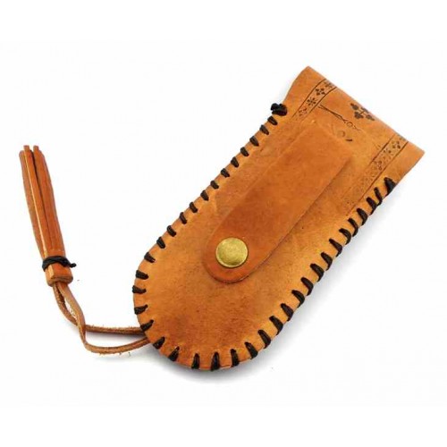 Leather Sheath Flecos Camel rev1101