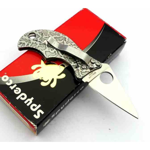 Spyderco Spin Etched Second Hand