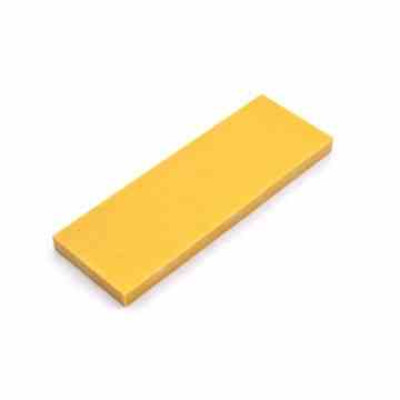 Yellow Micarta 8104 120x40x8 mm.