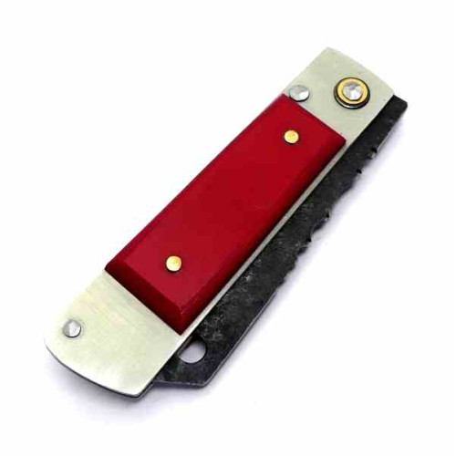 Revuelta J.L. Navaja Brut Micarta Roja