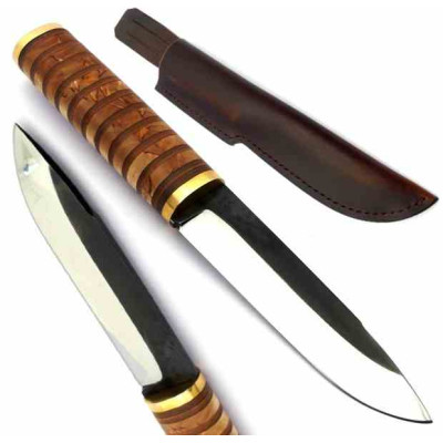 Daemon Puukko Abedul Cuero 80Crv2