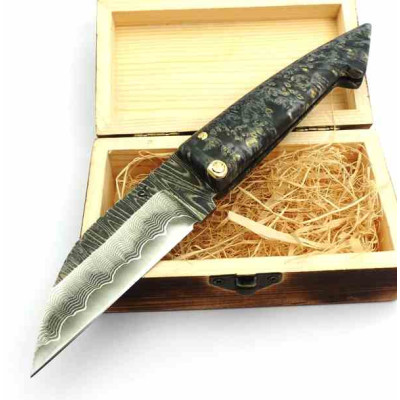 Sebastian Trias Pastor Damascus & Stabilized Wood