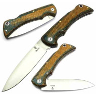 Muela BX9G Micarta Verde/Amarilla