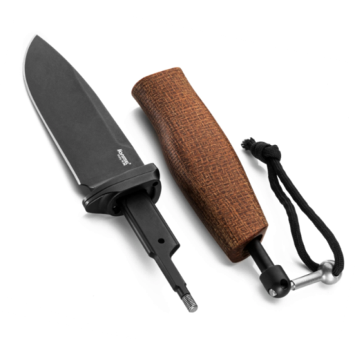 Lionsteel Acha Natural Burlap Micarta ahbbln
