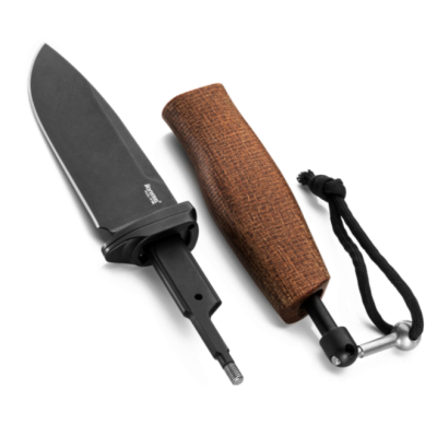 Lionsteel Acha Natural Burlap Micarta ahbbln