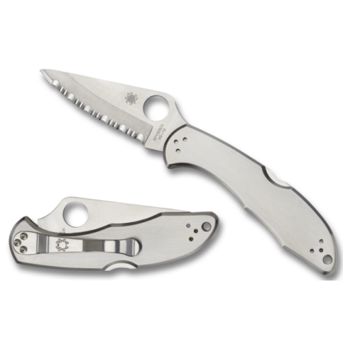 Spyderco Delica 4 stainless serrated sc11s