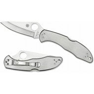 Spyderco Delica 4 stainless plain sc11p