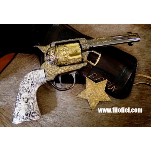 Revolver 10209 Colt 45 Peacemaker Grabado