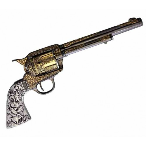 Replicart Revolver Colt 45 Peacemaker Engraving 10210