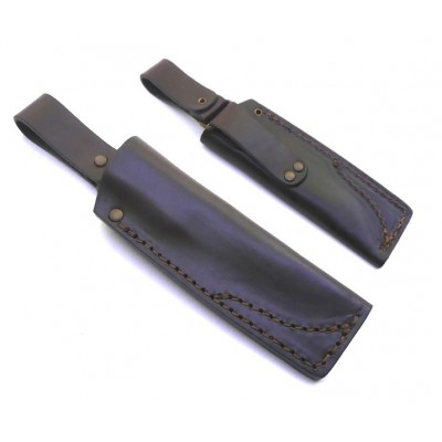 Cuchillo de monte o caza con funda, grande - Artesania de Asturias