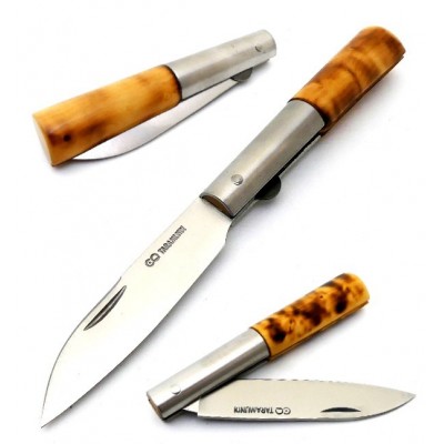 J.C. Quintana Taramundi Linerlock Burned Box Small J.C. Quintana Taramundi Linerlock Burned Box Small