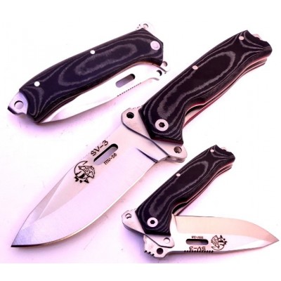 J&V Cda SV3 black micarta 1222-M1 J&V Cda SV3 black micarta 1222-M1