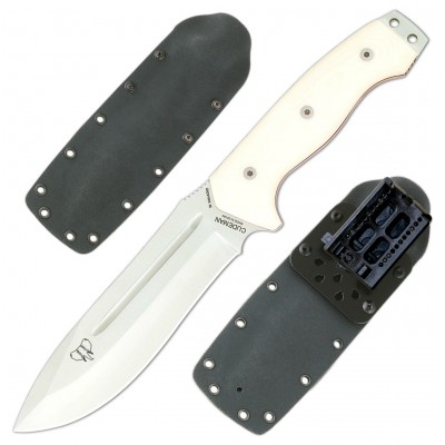 Cudeman 126bk Spartan White Kydex